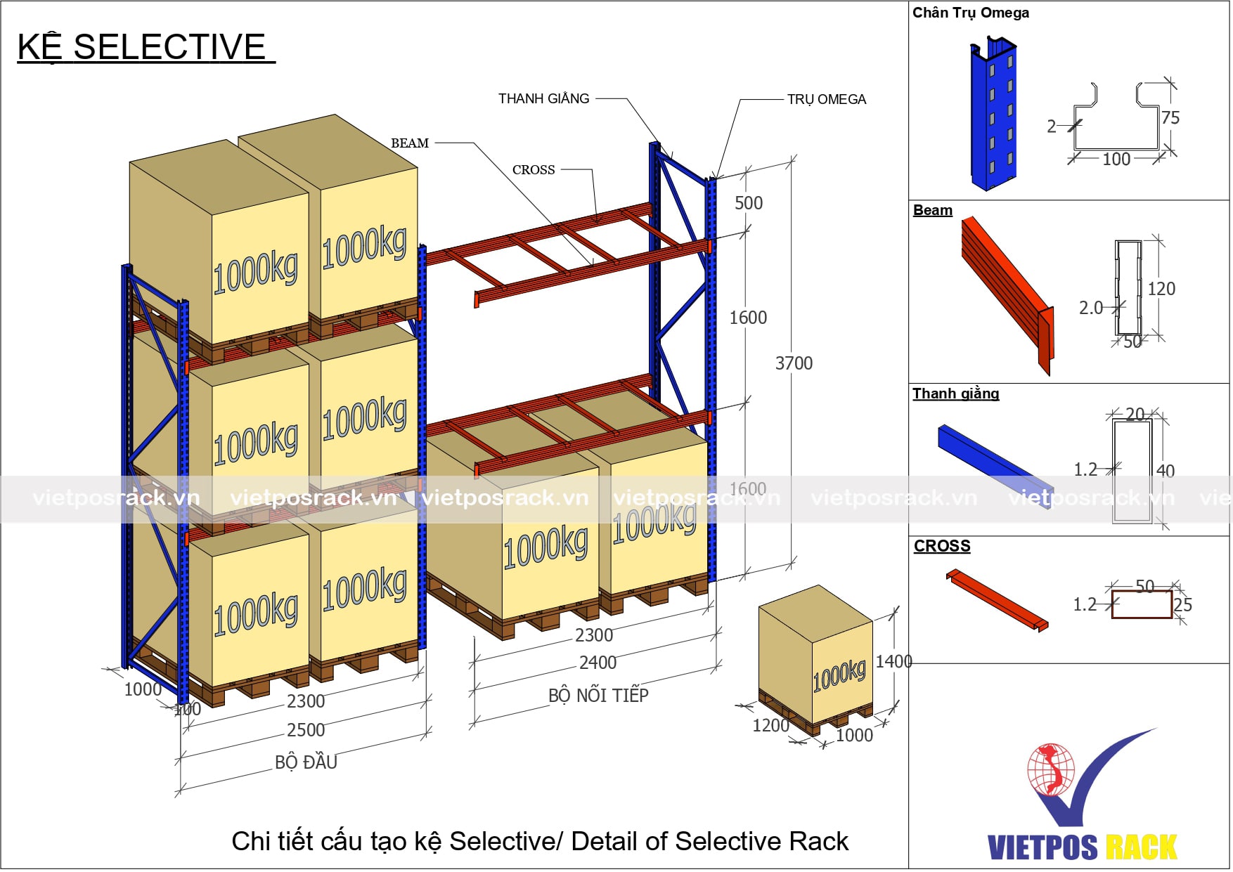 Kệ công nghiệp Selective chất lượng cao 2