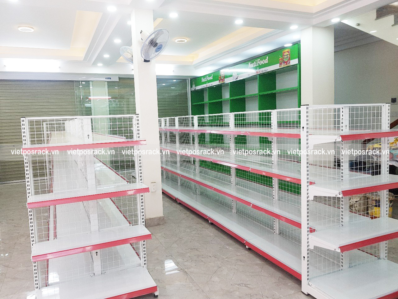 Kệ lưới màu trắng 3