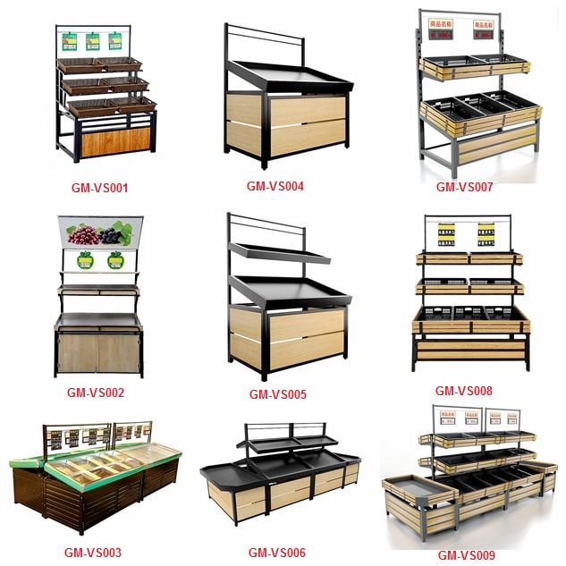 Kệ gỗ kết hợp rổ 4
