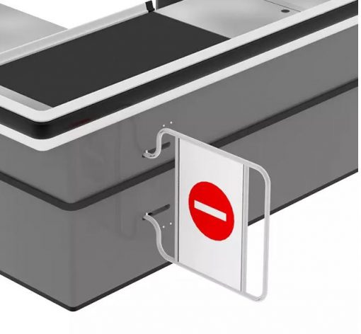 Cửa xoay quầy thu ngân ở siêu thị