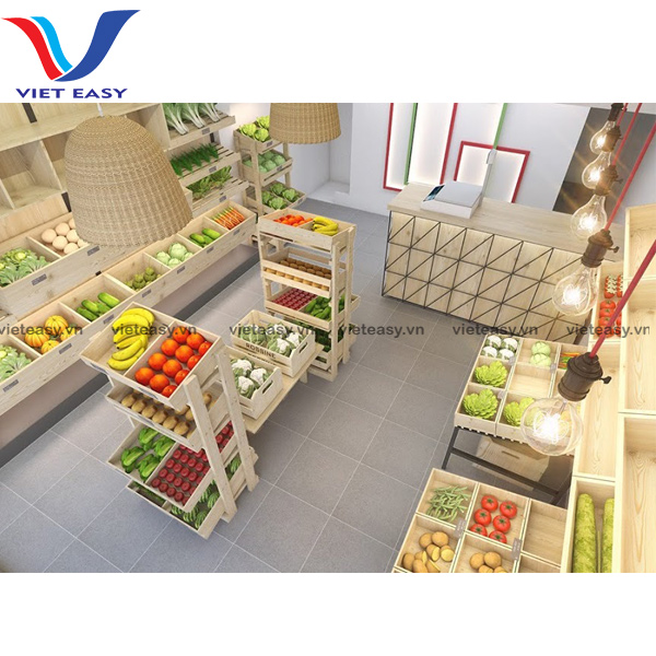 Thiết kế hình ảnh 2D - 3D kệ trái cây