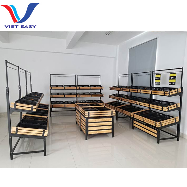 Thiết kế kệ trưng bày trái cây