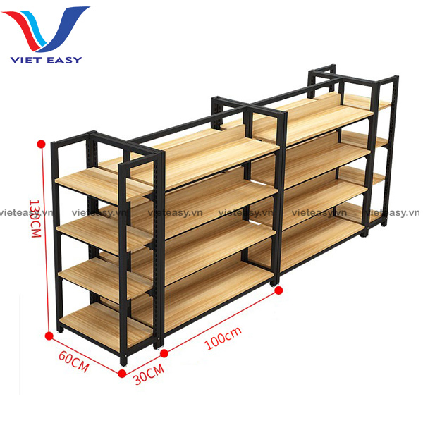 Kệ gỗ đôi theo yêu cầu