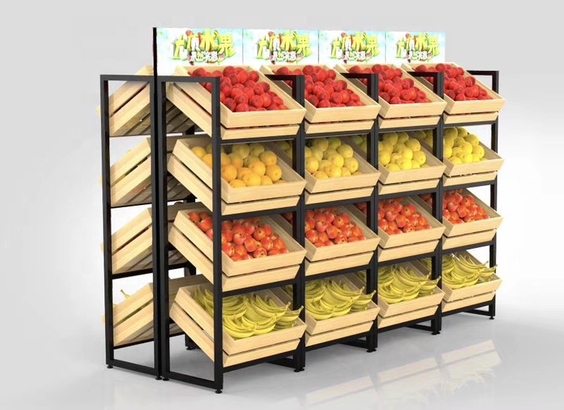 Kệ đơn sắt kết hợp gỗ 2