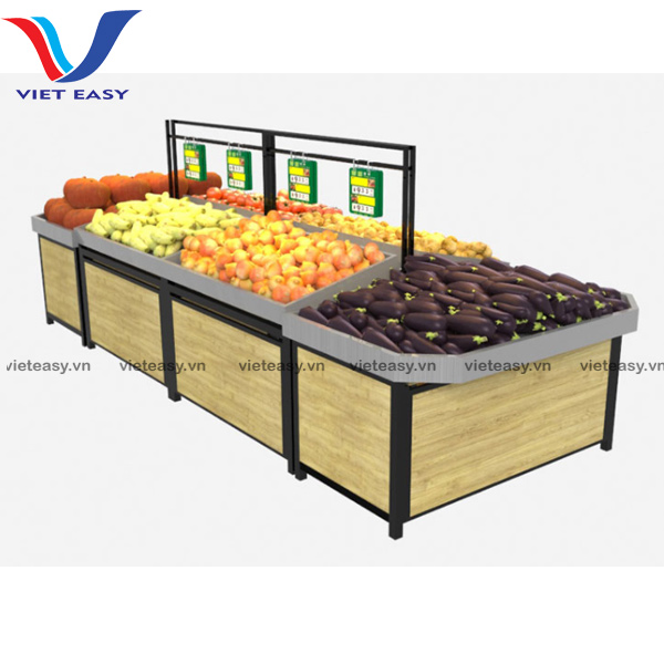 Kệ gỗ đôi trái cây