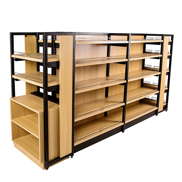 Kệ mỹ phẩm gỗ kết hợp thép 3