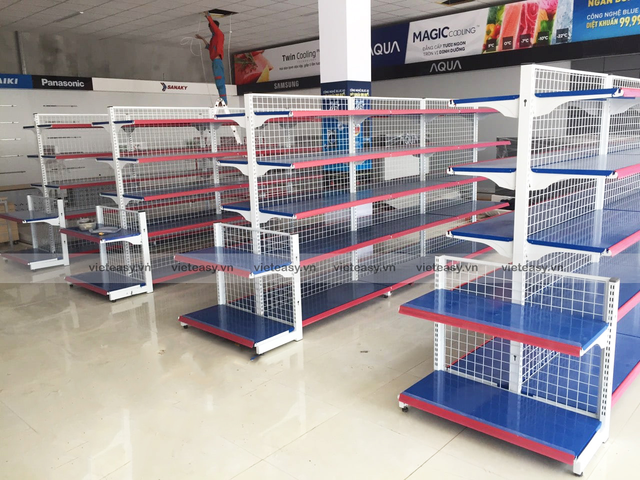Kệ lưới màu xanh đậm 2