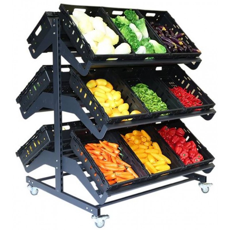 Kệ sắt kết hợp rổ 2