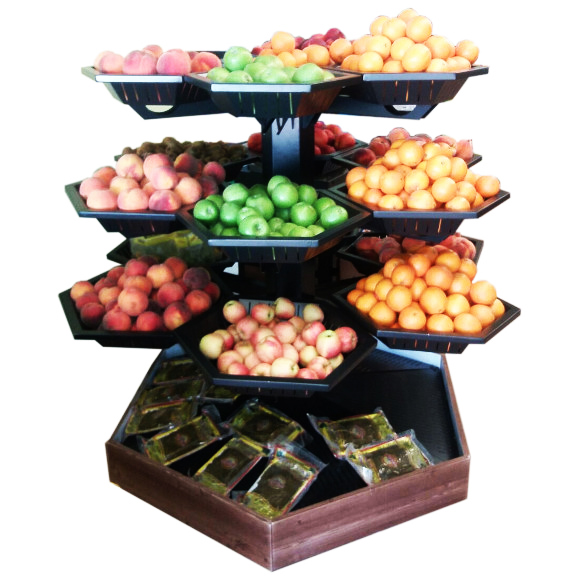 Kệ sắt kết hợp rổ 3