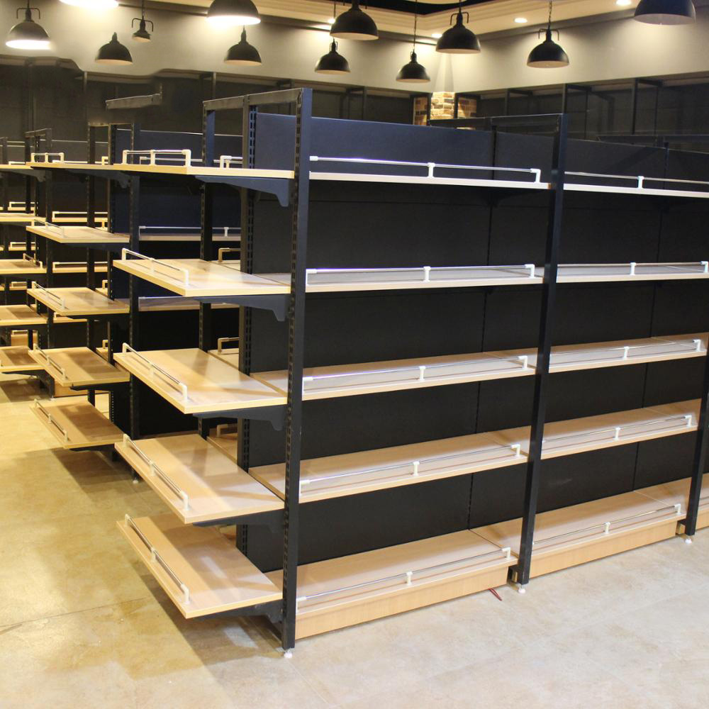 Kệ sắt kết hợp gỗ 3