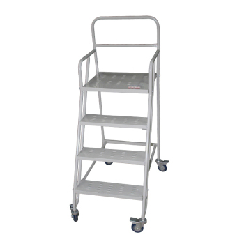 Thang kho LT-7 màu trắng 4 bánh xe