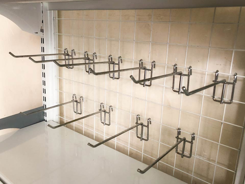 Móc đơn gắn lưới 30cm ( mạ xi kẽm )