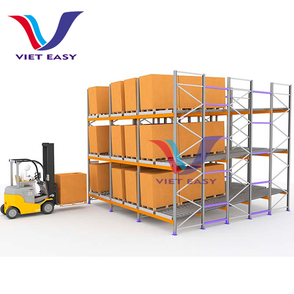 Kệ Push Back kho hàng công nghiệp