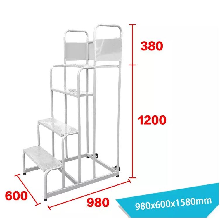Thang kho LT-6 màu trắng, cao 1m58