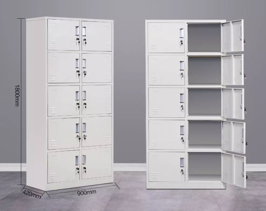 Tủ khóa Lockers 10 cửa đựng vật dụng cá nhân