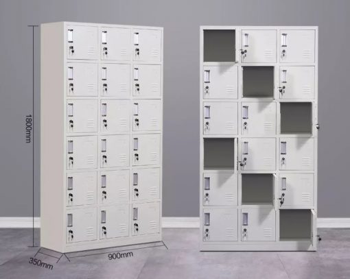 Tủ khóa Lockers 18 cửa kim loại đựng đồ cá nhân