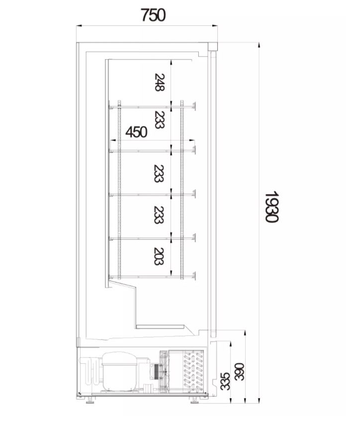 Tủ đông 2 cửa kính chất lượng cao 4