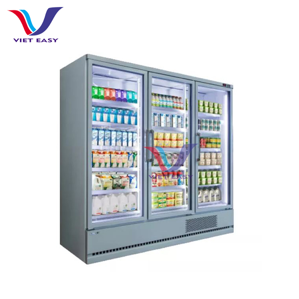 Tủ làm lạnh nhiều tầng có 3 cửa mở