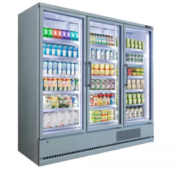 Tủ làm lạnh nhiều tầng có 3 cửa mở 2