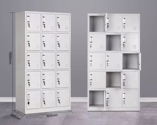 Tủ khóa Lockers 15 cửa đựng vật dụng cá nhân