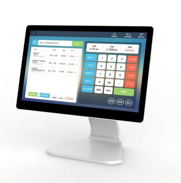 Máy tính tiền POS Easy W1 (2 màn hình) 4