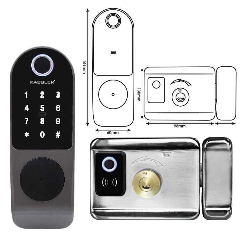 Khóa cửa cổng sắt 507 - Remote 4