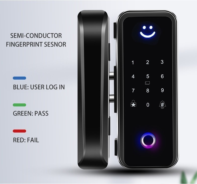 Khóa cửa kính cường lực 669S – Bluetooth 4