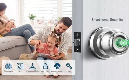 Khóa vân tay Bluetooth Tuya - 409 4