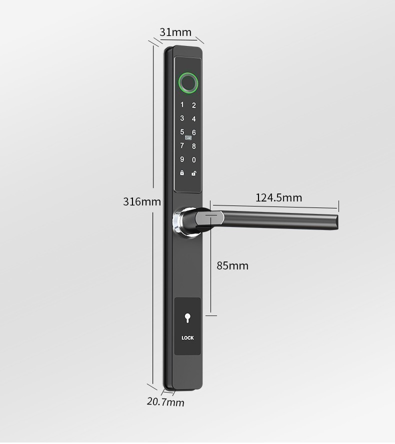 Khóa vân tay cửa nhôm Xingfa - DQ - Bluetooth 6