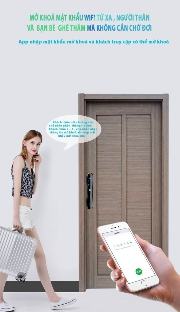 Khoá vân tay Wifi USmart Go - Video K9S 2